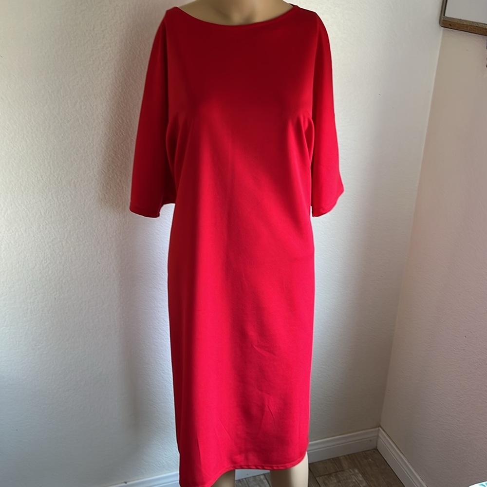 New without tags Red Christmas dress plus size with pockets